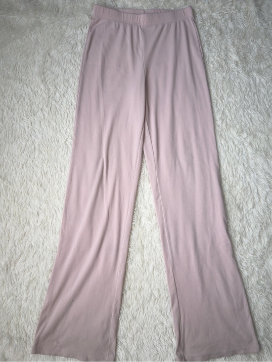 No Comment Pants - Girls' Elastic-Waist Light Pink Flare Leggings